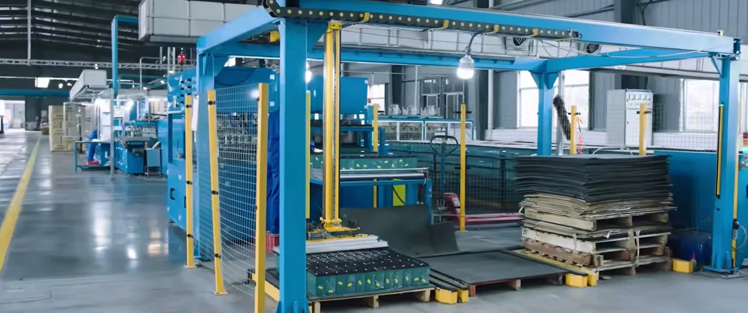 Battery production line at the Chengguang Energy facility