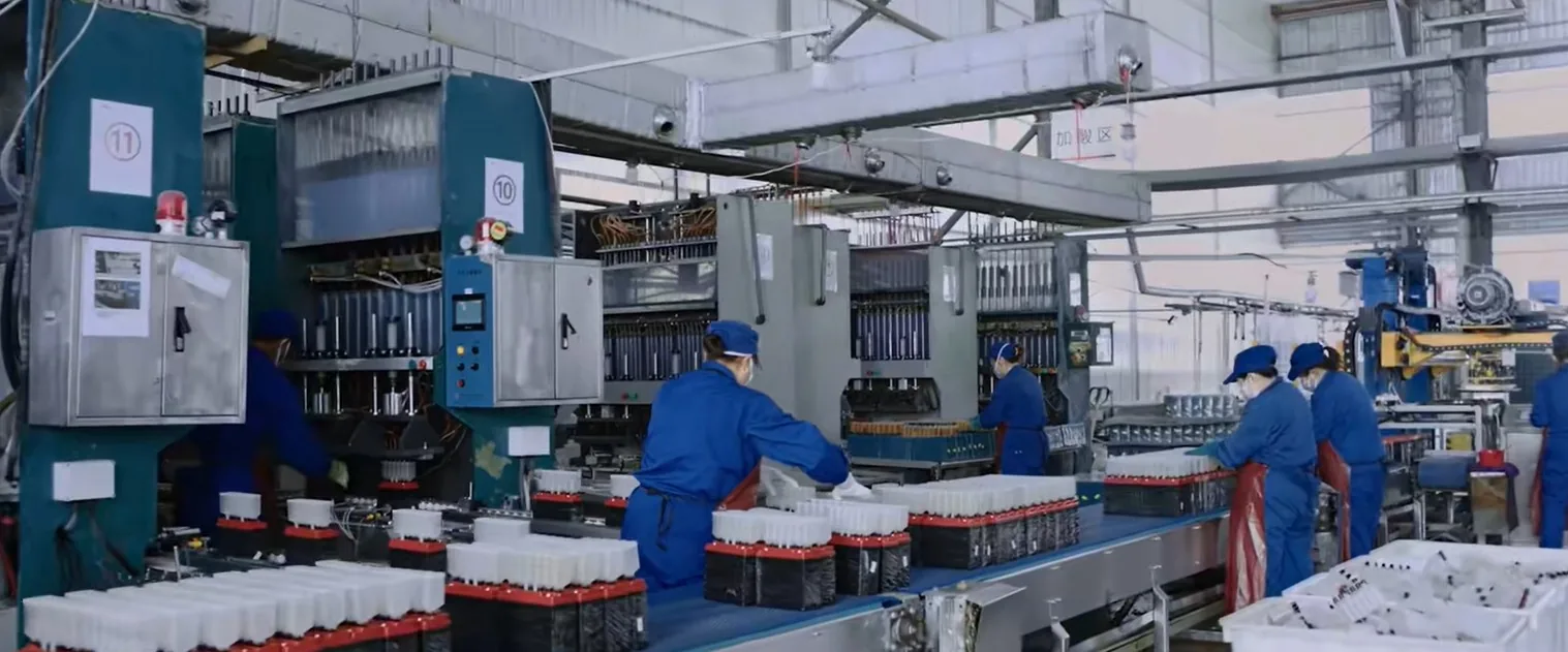 Battery production line at the Chengguang Energy facility